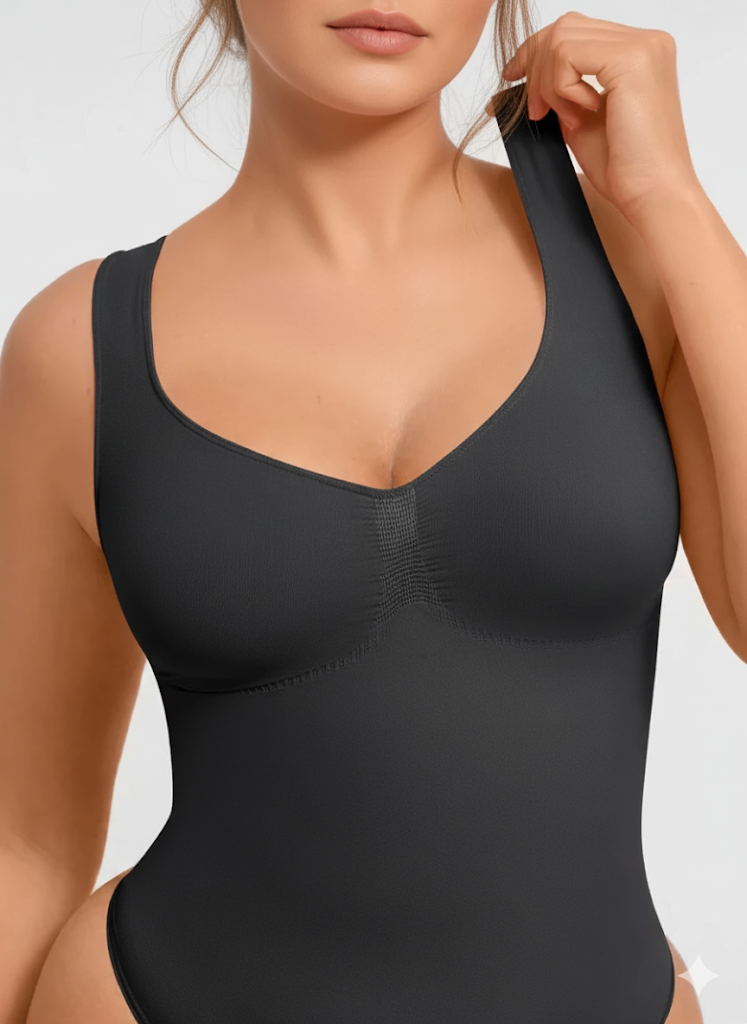 Body sculptant seamless avec larges bretelles – Image 3