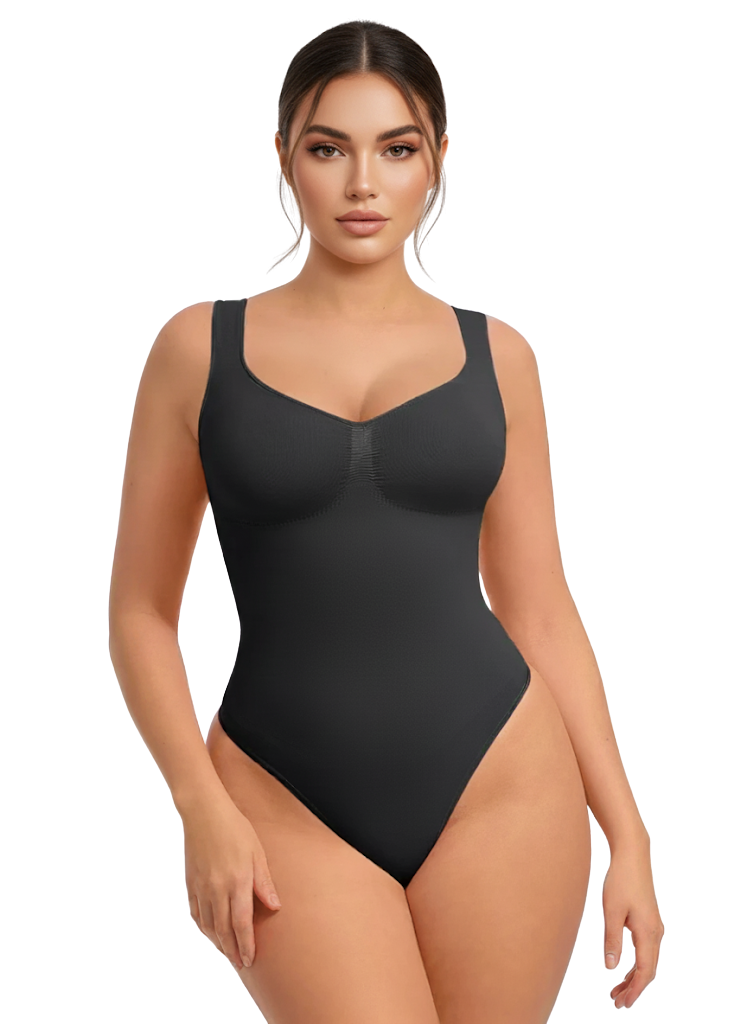 Body sculptant seamless avec larges bretelles
